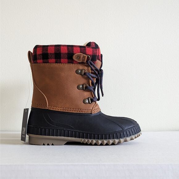 GAP Other - NWT Gap Kids Duck Boots Size 1/2 Youth Winter Snow Boots Lace Up Thinsulate